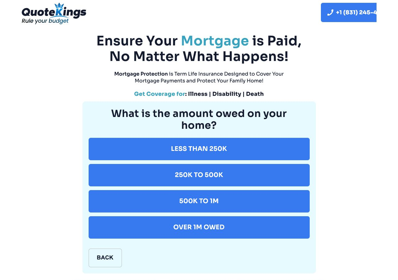Amount owed step