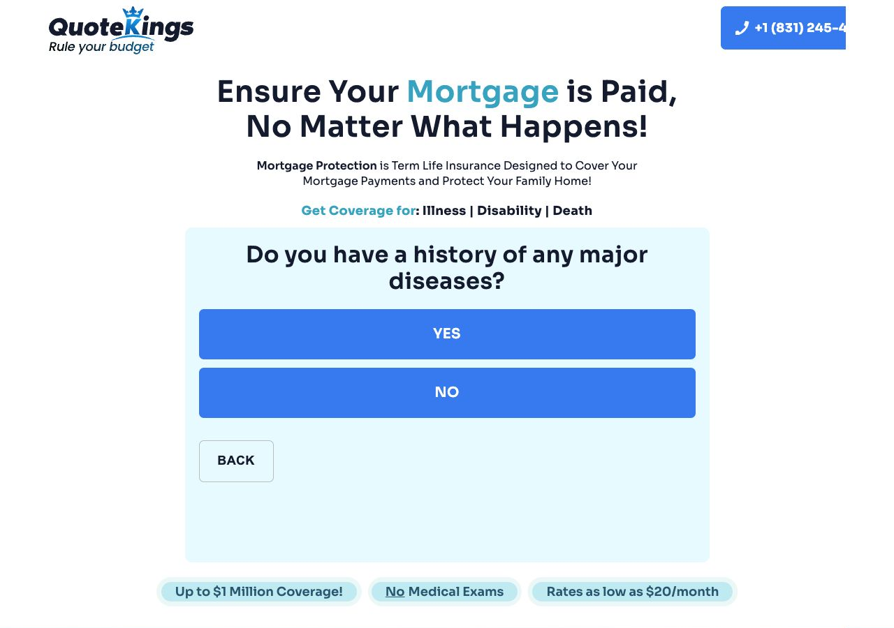 Major disease history step